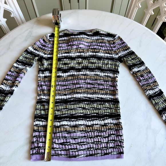 WHBM Multi-Stripe Cardigan Purple Sz XS - Picture 7 of 10